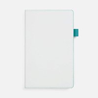Ежедневник White Shall, недатированный, бело-бирюзовый