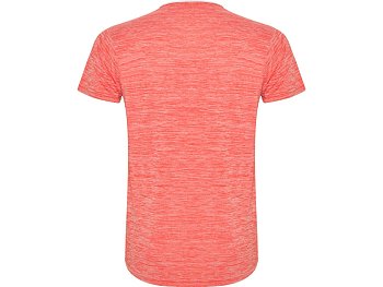 Спортивная футболка Zolder мужская, белый/меланжевый неоновый коралловый