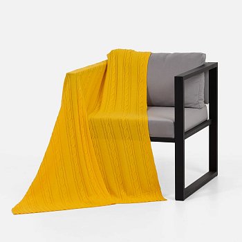 Плед Remitti, желтый