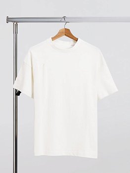 Футболка оверсайз унисекс Sinkopa, молочно-белая