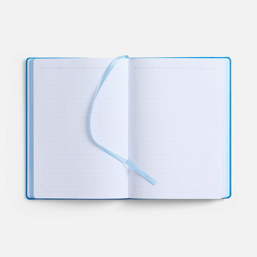 Ежедневник Peel, недатированный, голубой