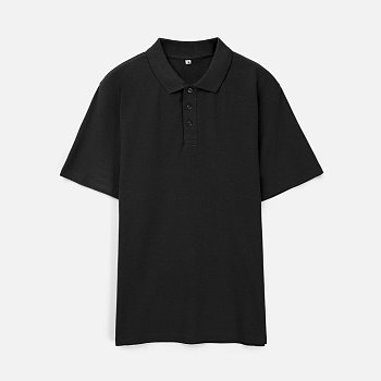 Рубашка поло унисекс Tervise, черная