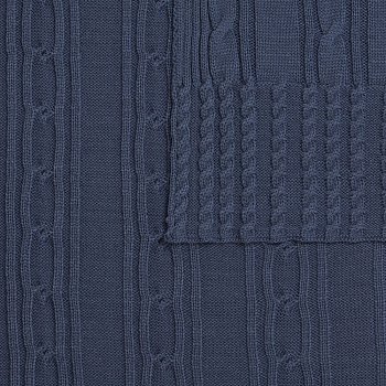 Плед Remitti, серо-синий (сланец)