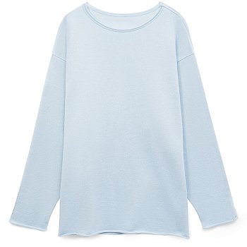 Лонгслив унисекс Siluetti Fuori, светло-голубой