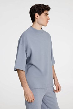 Футболка оверсайз унисекс T9, серая