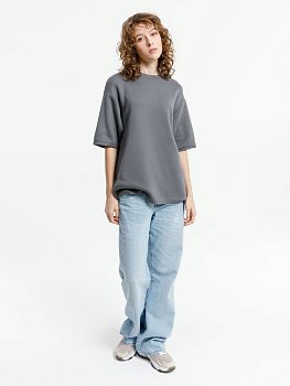 Джемпер с коротким рукавом Siluetti Volumica, серый