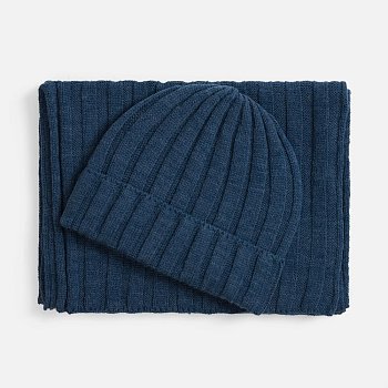 Шарф Metelitsa, синий меланж (джинс)