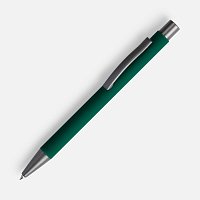 Ручка шариковая Atento Soft Touch, зеленая