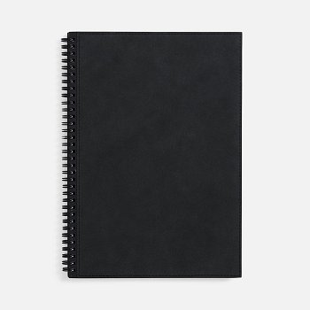 Ежедневник Notera Maxi, недатированный, черный