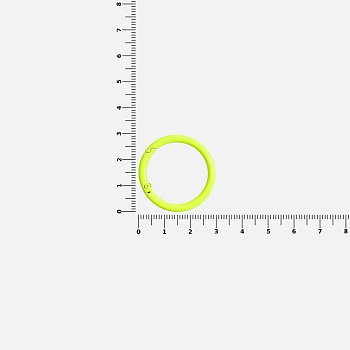 Карабин-кольцо Claus, L, желтый неон