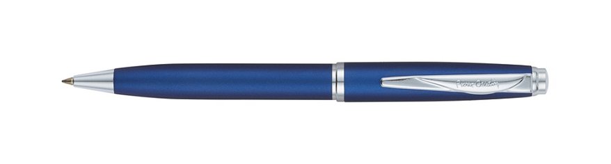 Ручка шариковая Pierre Cardin GAMME Classic с поворотным механизмом, синий матовый/серебро