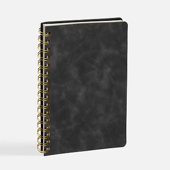 Ежедневник Spiral, недатированный, черный