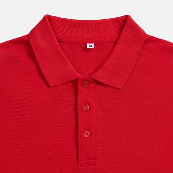 Рубашка поло унисекс Tervise, красная