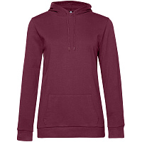 Толстовка с капюшоном женская Hoodie, бордовая