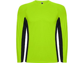 Футболка Shanghai  мужская с длинным рукавом, неоновый зеленый/черный