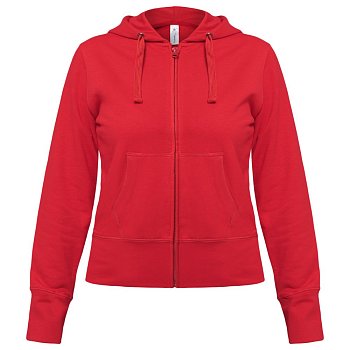 Толстовка женская Hooded Full Zip красная