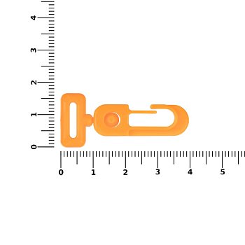Застежка-карабин Carabine, S, оранжевый неон