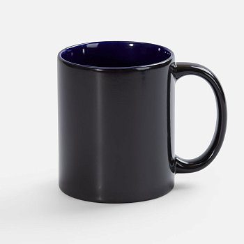 Кружка-хамелеон On Display, глянцевая, черная с синим